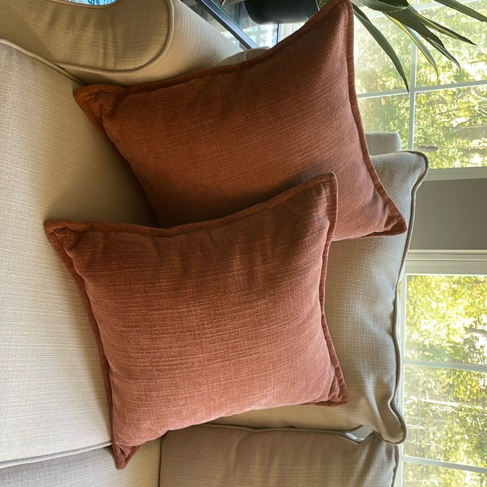 2 Kirklands fall pillows 20 inch square